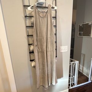 NWOT Polagram Sleeveless Corduroy Sage Jumpsuit